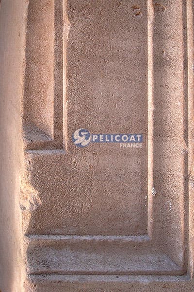 Essai mur en pierre Pelicoat France produits nettoyage renovation protection patrimoine laboratoire Pelicoat